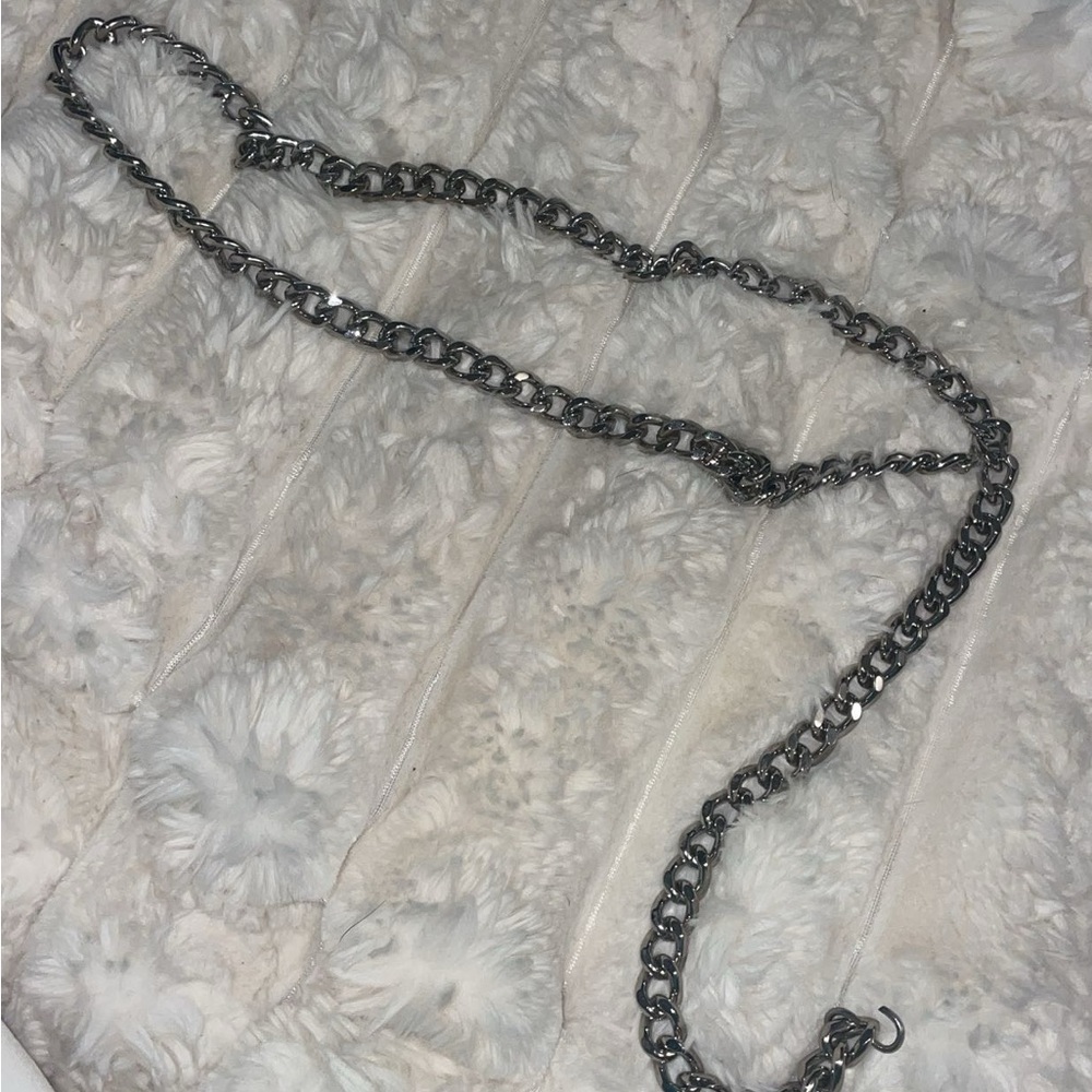 Elegant Silver Chain belt